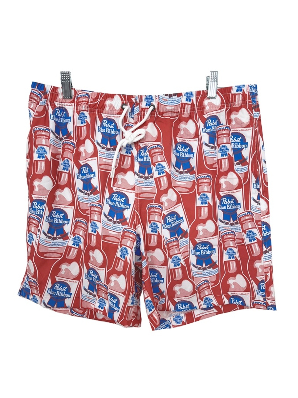 NWOT Pabst Blue Ribbon Beer Swim Trunks 6.5” Inseam Men’s Large